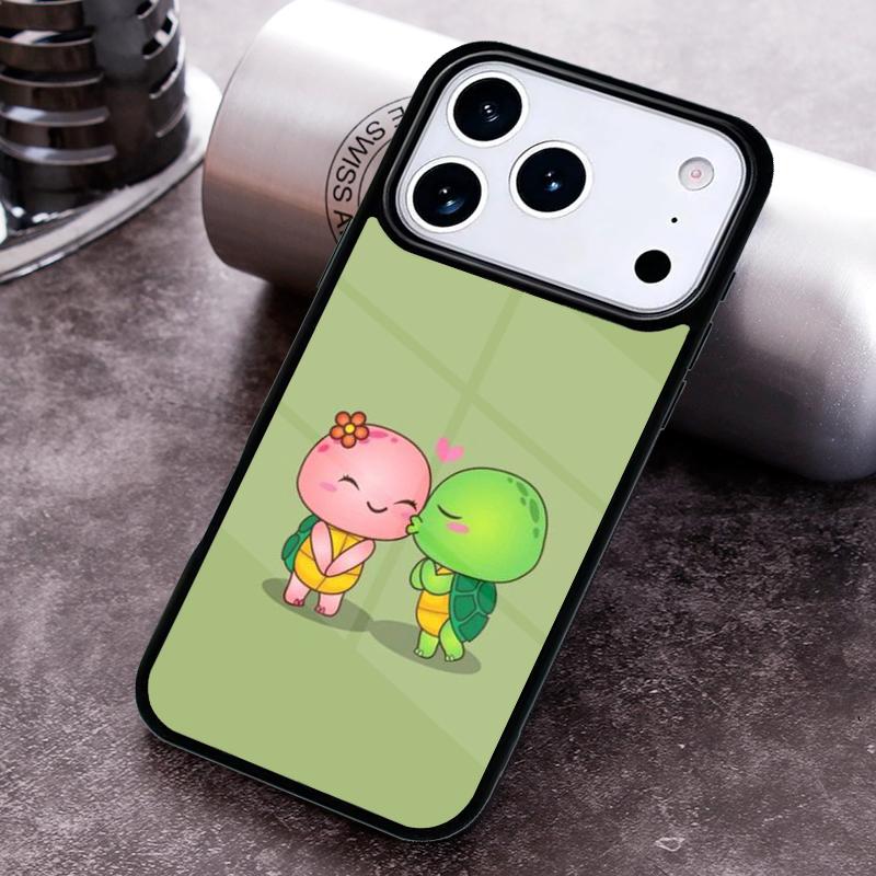 

Cartoon Turtle Phone Case For iPhone 17 16 15 14 13 12 11 Pro Max Plus 17Air Soft Silicone Cover iPhone 16 Pro