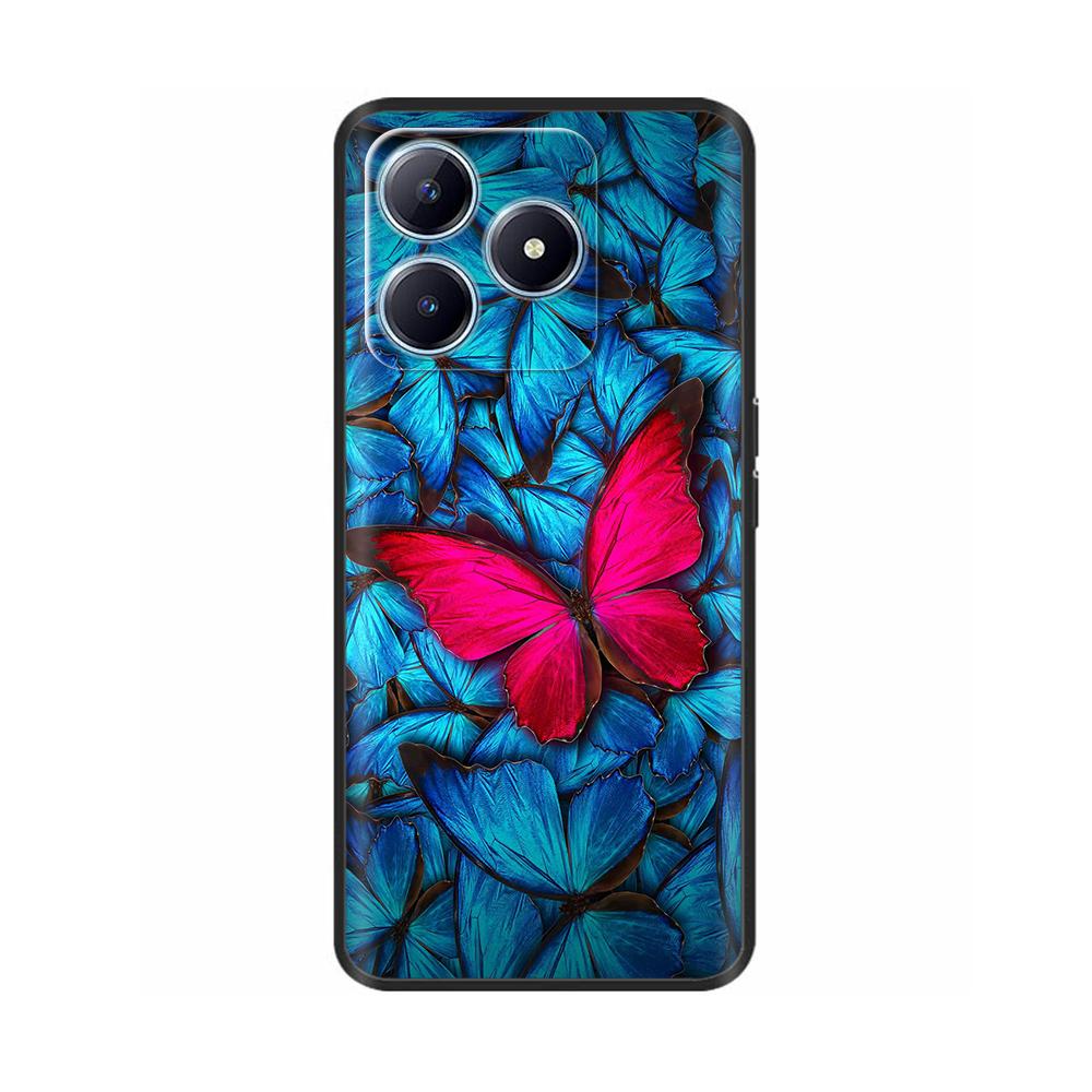 For Realme C63 Case Animals Soft Silicone TPU Phone Cases Back Cover For OPPO Realme C63 C61 C 63 Shockproof Protective Fundas