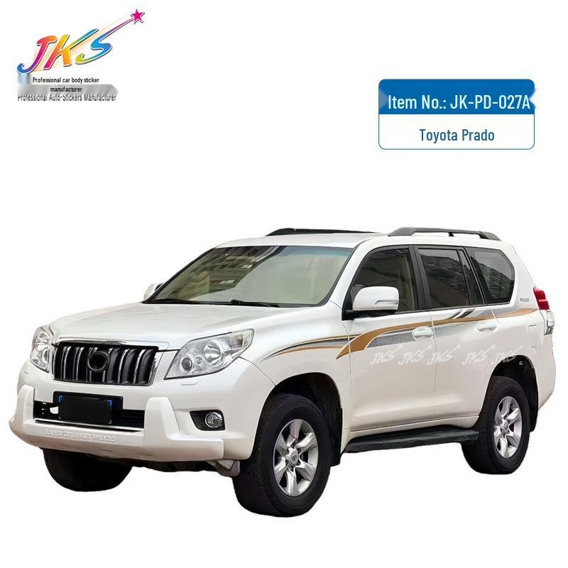 Toyota Prado 2010-2020 Body Decals: Creative Racing Stripes & Original Color Designs