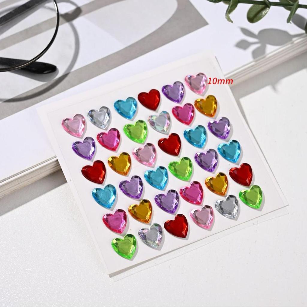 Kinder Herz Diamant 3D Acryl Aufkleber für Kindergarten Belohnungen