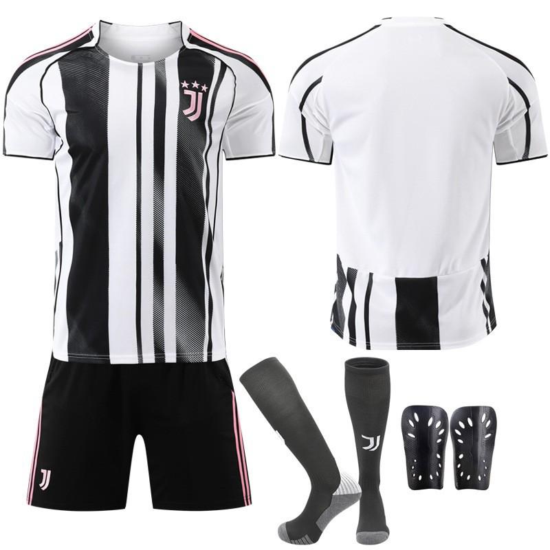 Sezonul 2022-26 Sezonul 7 Chiesa 9 Hovic Negru Alb Jachetă de Fotbal Ediție pentru Copii Set Tricou de Casă Juventus