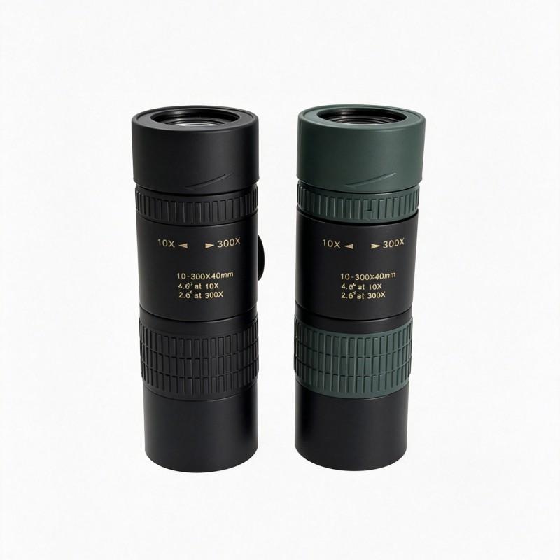 10-300x40 Zoom Monocular Telescope With Adjustable Focus Wide Angle Birdwatching Outdoor Concerts Sports Events