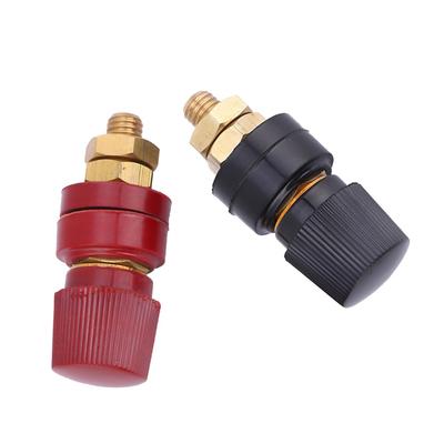 2PCS M8 Thread Brass Pillar Terminal Block 200A Terminal Post 555 Binding Post  Power Junction