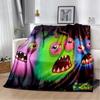 My Singing Monsters videospill tegneserie Mykt plysjteppe,flanellteppe Dyneteppe for stue soverom Sengsofa Piknik