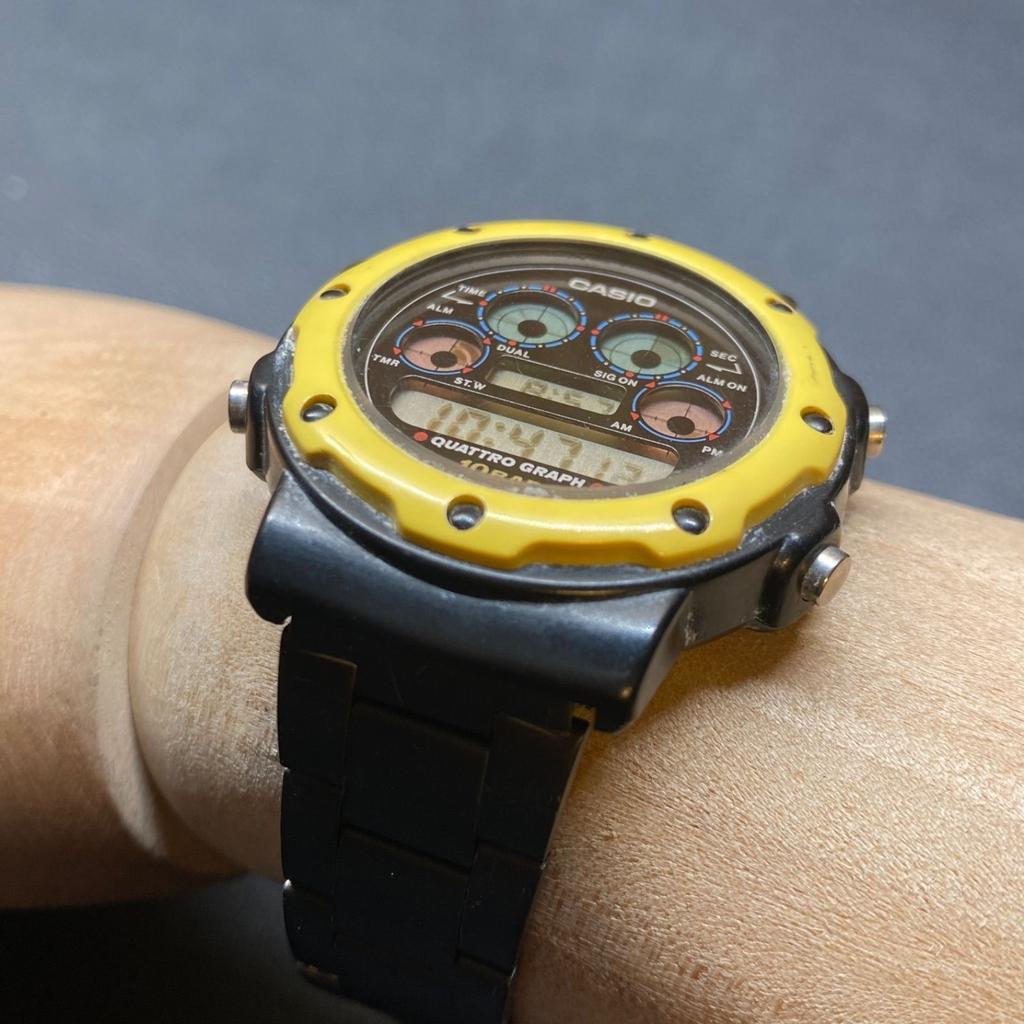 Vintage CASIO QGW-10 Digital Watch HEXA GRAPH Rare Japan FS