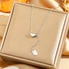 Exquisite 18K Gold-Plated Titanium Steel Necklace - Women's Clavicle Chain Jewelry, Fade-Resistant