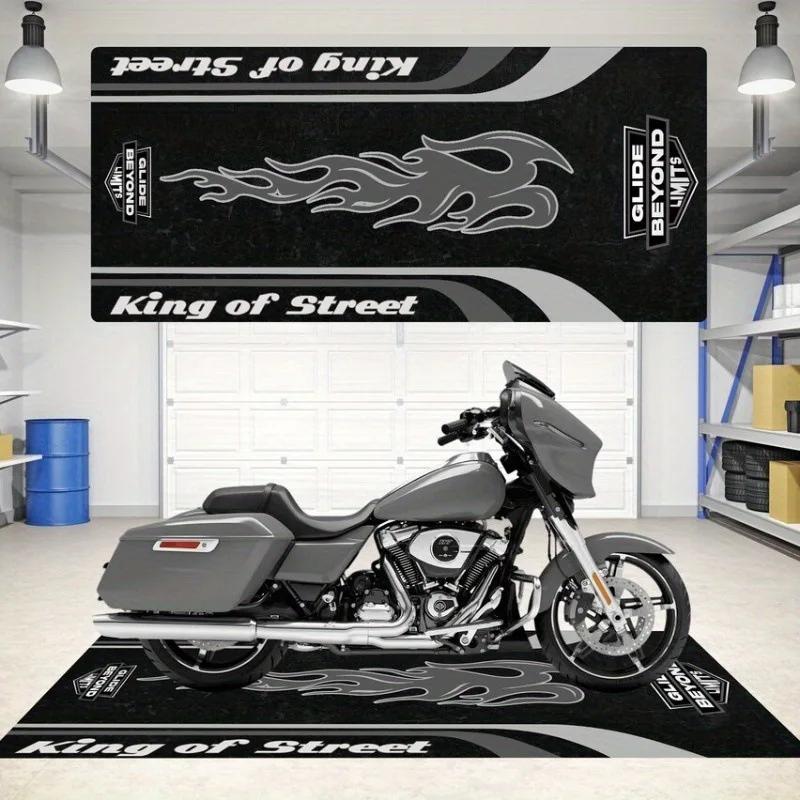 

VIKAMA Motorcycle Display Floor Mat, Dirt-Resistant Home Decoration, Corridor And Passageway Carpet, Room Bedside Blanket 40x60cm 16x24inch