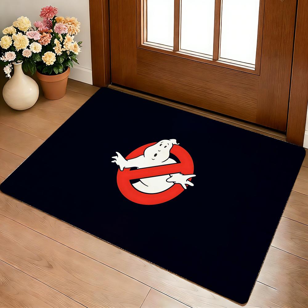 American Movie Ghostbusters Floor Mat Cozy Flannel Soft Thick Non-Slip Mat For Living Room Bedroom Kitchen Decor Rugs