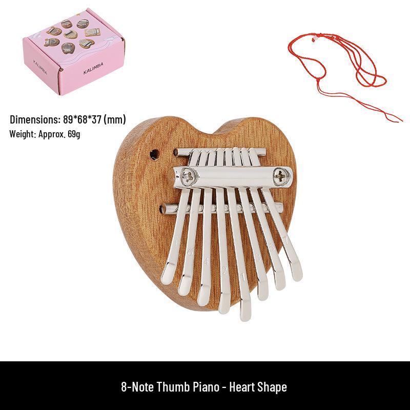8-Tone Mini Finger Thumb Piano Kalimba Musical Pendant Gift
