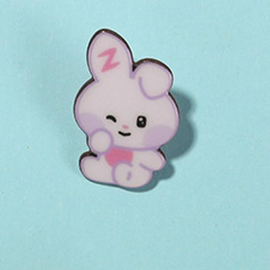 ZB1 Cartoon Animal Acrylic Brooch - Celebrity Style
