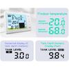 Wireless Ultrasonic Level Gauge Water Tank Liquid Level Meter with Temperature Sensor Liquid Depth Level Gauge Indicator with Time Display