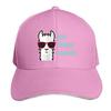 No Prob Llama Alpaca Curved Brim Printed Baseball Cap Sun Hat Travel Cap Sandwich Cap Adjustable Trucker Hat