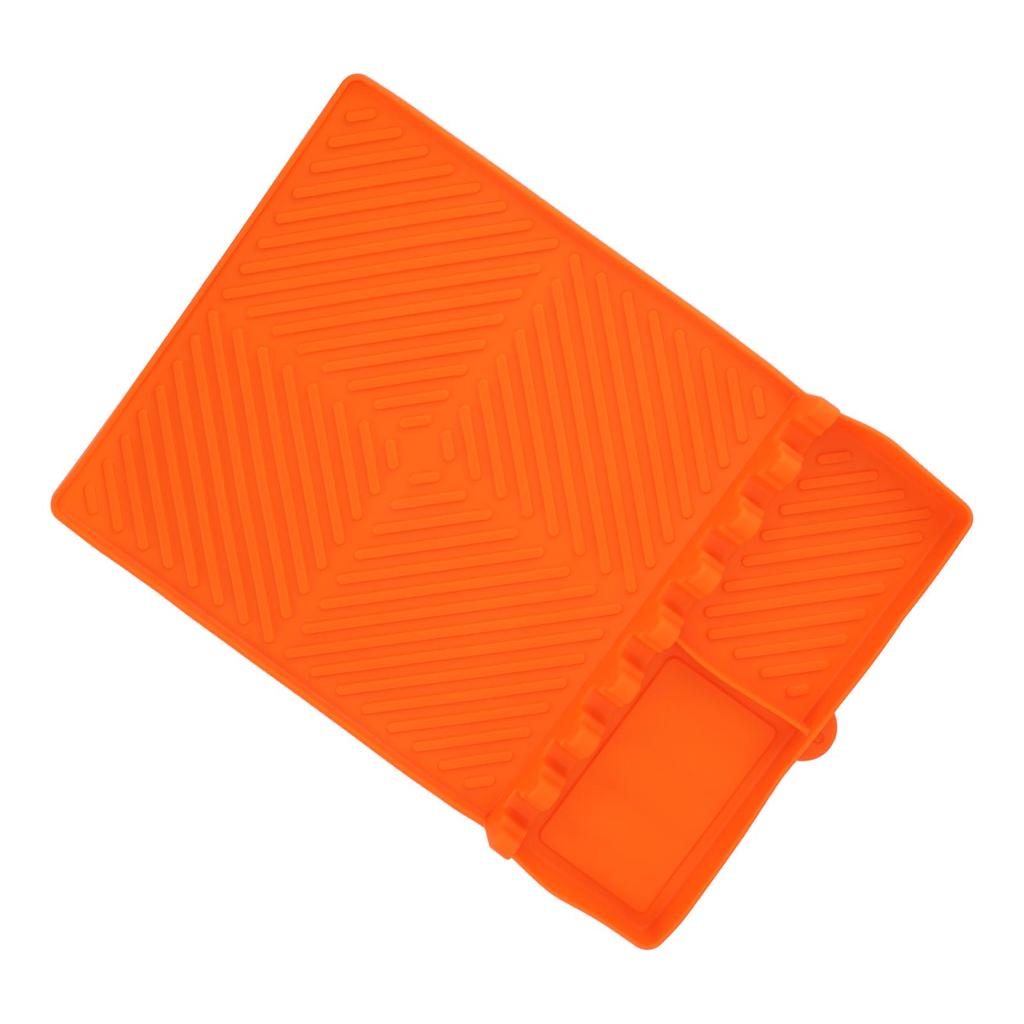 Grill Tools Mat Silicone 8 Slots 16x11.5in Anti Slip Heat Resistant Easy to Clean Griddle Accessories for Kitchen Cooking
