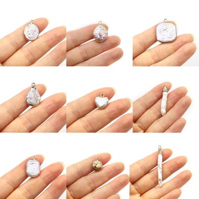 1Pc, Artificial Pearl Pendant, Bohemian Men Women Charms for DIY Unique Necklace Keychain Accessories, Jewelry Making Craft Halloween Christmas Gift