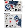Halloween Cartoon Wall Sticker: Skull, Pumpkin, Balloon, Scarecrow, Self-Adhesive Glass Decal