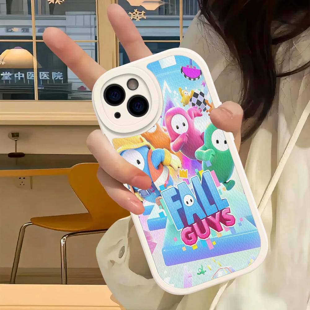 F-Fall G-Guys Party Game Phone Case Hard Leather For IPhone 14 13 16 Mini 15 14 11 12 Pro Max Plus Fundas