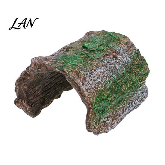Eidechsen-Habitat-Dekoration Reptilien-Versteckhöhle, Baumstamm-Gecko Realistisch Gewölbt Natürliche Rindenstruktur Versteck Versteck für Spinnen Schildkröten Terrarium