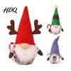 Nordic Style Holiday Decor Plush Christmas Gnome Scandinavian Dwarf Doll Ornament Swedish Tomte Farmhouse Handmade Fabric Dolls Tiered Tray