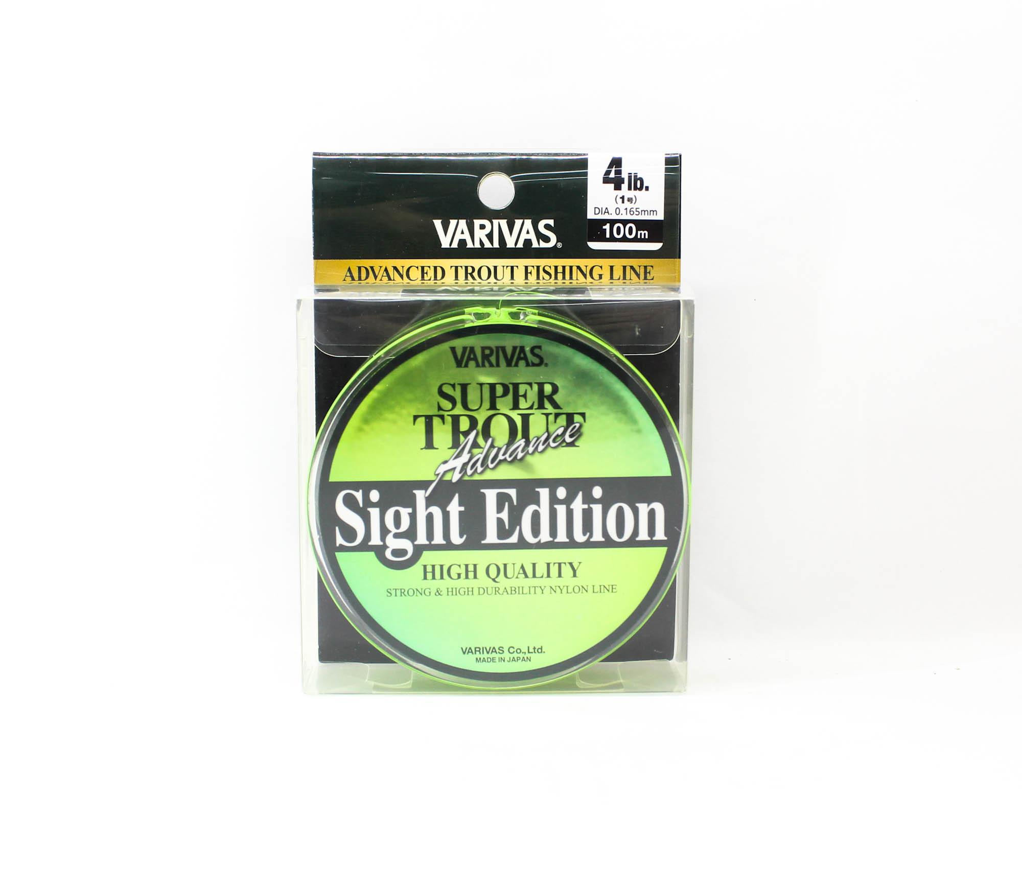 

Varivas Nylon Super Trout Advance Sight Edition Line 100m 4lb (6891) зеленый лайм