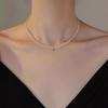 2025 Elegante Zirkonia Wassertropfen Halskette für Damen: Einfache, luxuriöse, vielseitige Schlüsselbein-Kette