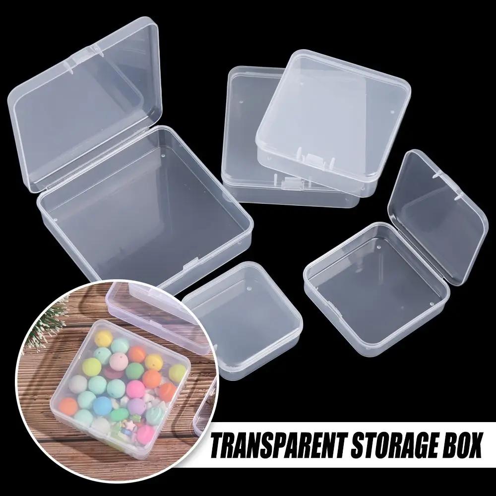 Portable Square Packing Storage Box Plastic Durable Small Items Case Sundries Organizer Transparent Power Tools Holder Durable