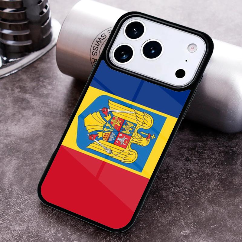Romania Flag Phone Case for iPhone 17 16 15 Pro Max Air 14 13 12 11 Plus Shockproof Capa Cover