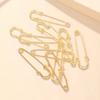 10Pcs Decorative Safety Pins with Holes DIY Brooch Base Pins Craft Jewelry Making Accessories for Hats Scarves Blankets Sweaters