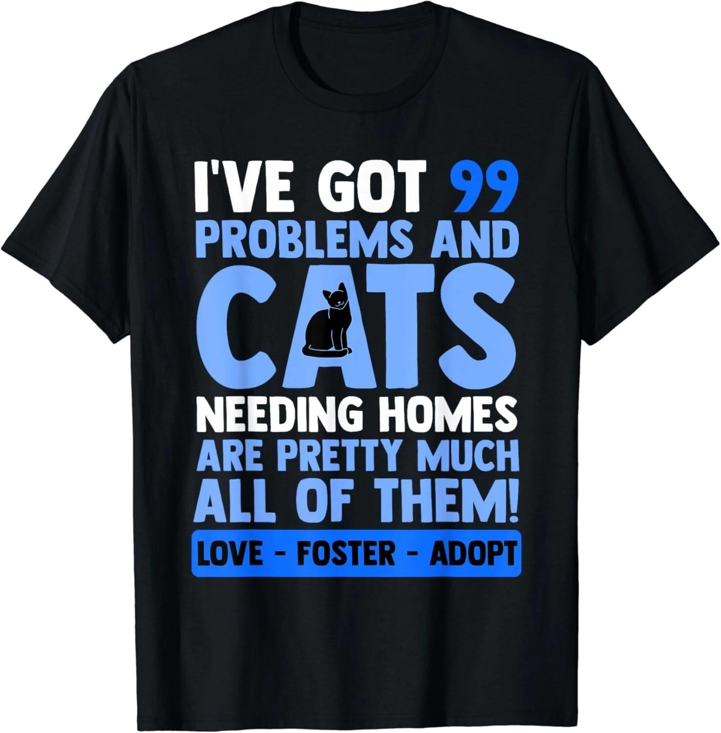 Love Foster Adopt Cat Adoption Quotes Animal Rescue Cat Gift Unisex T-Shirt S