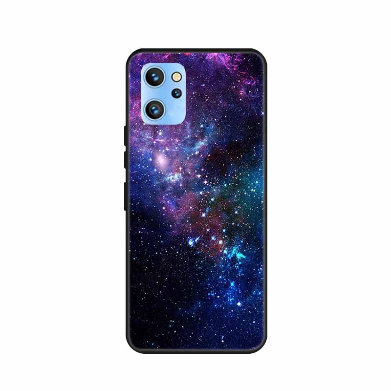 Etui do telefonu Umidigi A13 Pro 2022 Kwiaty Czarny Silikonowy Tylny Pokrowiec Miękki Pokrowiec TPU Do Umidigi A13S Etui A 13 S Coque Funda Torba