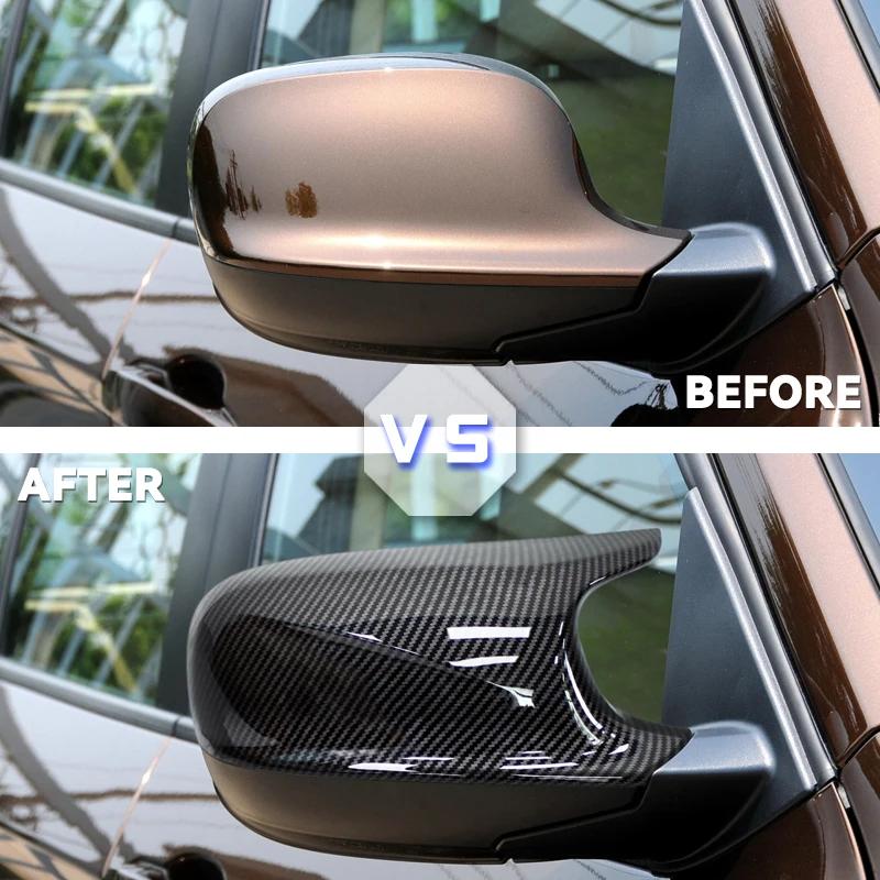 M Style Rearview Mirror Cover Wing Side Rear View Mirror Cap Fit For BMW X3 F25 X1 E84 Pre-LCI 2009 2010 2011 2012 2013
