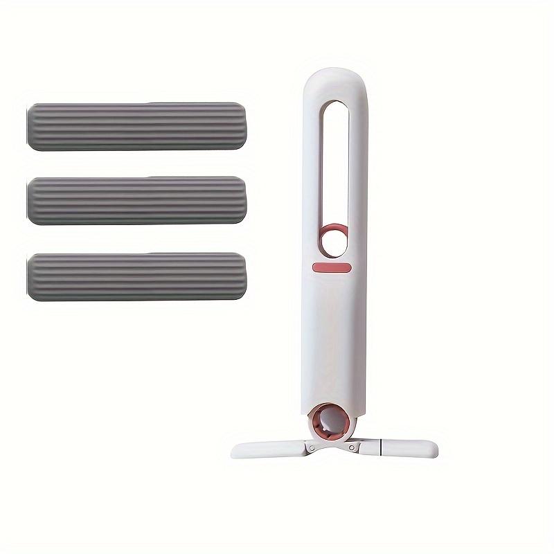 

4 шт./1 комплект, мини-швабра с механизмом самоотжима - портативная мини-швабра ручная 4-piece set