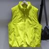 Men Plus‑Size 50% White Duck Down Vest, Embossed Fabric Stand Collar Sleeveless Puffer Gilet Winter Loose Fit Outerwear