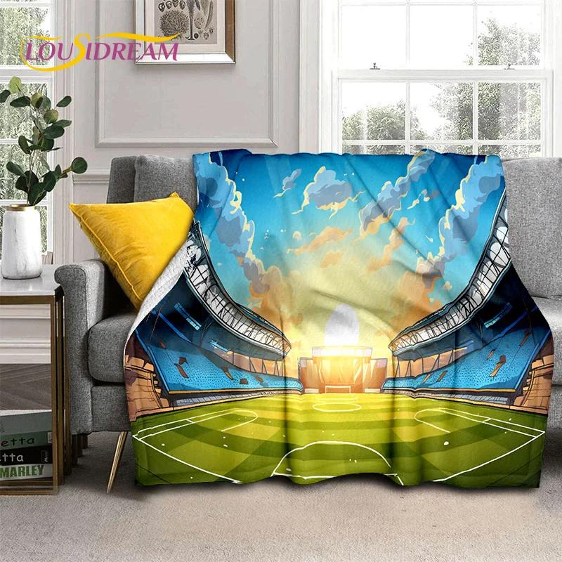

Football Field Soccer Sport Cartoon 29 Style Soft Blanket,Soft Throw Blanket for Home Bedroom Bed Sofa Travel Cover Child Gift 75x90cm