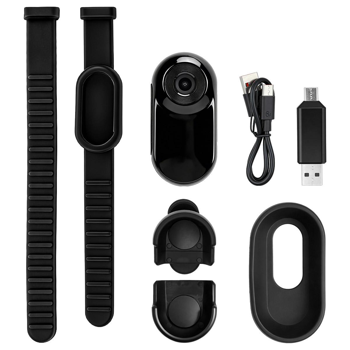 

Pet Collar Camera 1080P HD Video Motion Activated for Dog Cat Action Cam Wearable Pet Tracker чёрный
