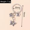 Lovely Alloy Butterfly Keychain Metal Animal Keyring Pendants for Key Holder Handbag Decor Charms DIY Jewlery Gifts