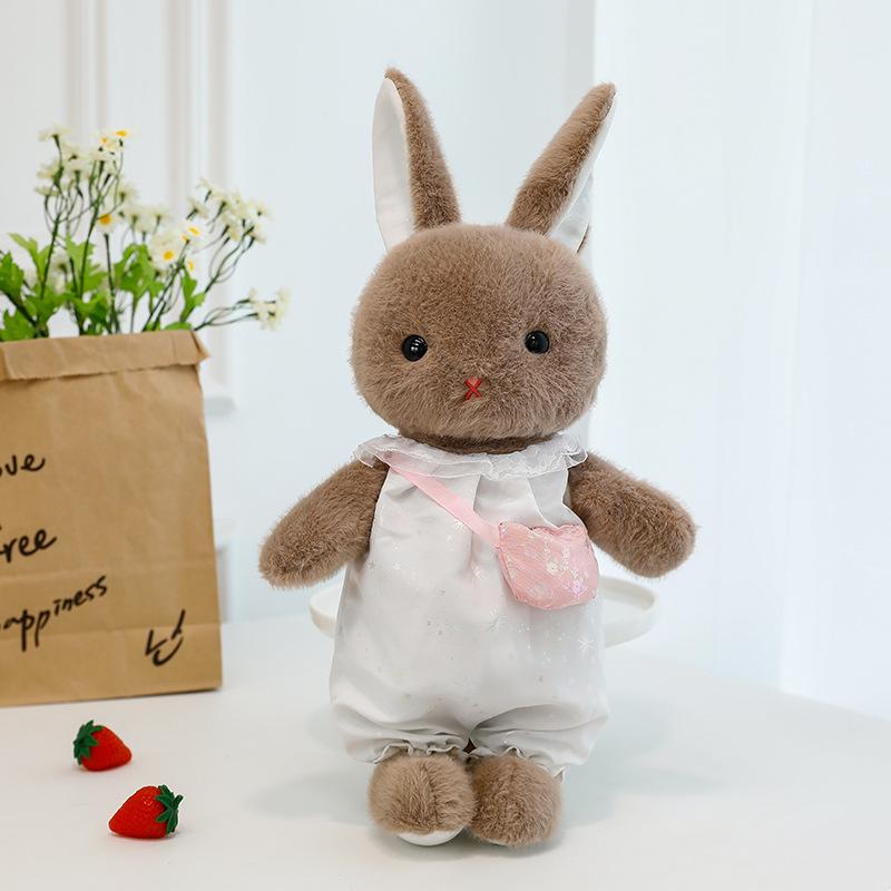 New Doll Soothing Rabbit Cloth Doll Bunny Plush Toy Couple Girl Bed Sleeping Doll Throw Pillow Cute