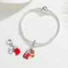 925 Silber Spanischer Matador & Flagge Hängeanhänger Passend für Armband DIY Reiseschmuck Geschenke Für Frau