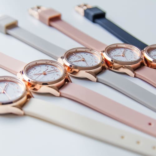 Fieldwork Women's Analog Watch with Silicone Band, Easy To Read, Gray, Kelpie, YM094-3