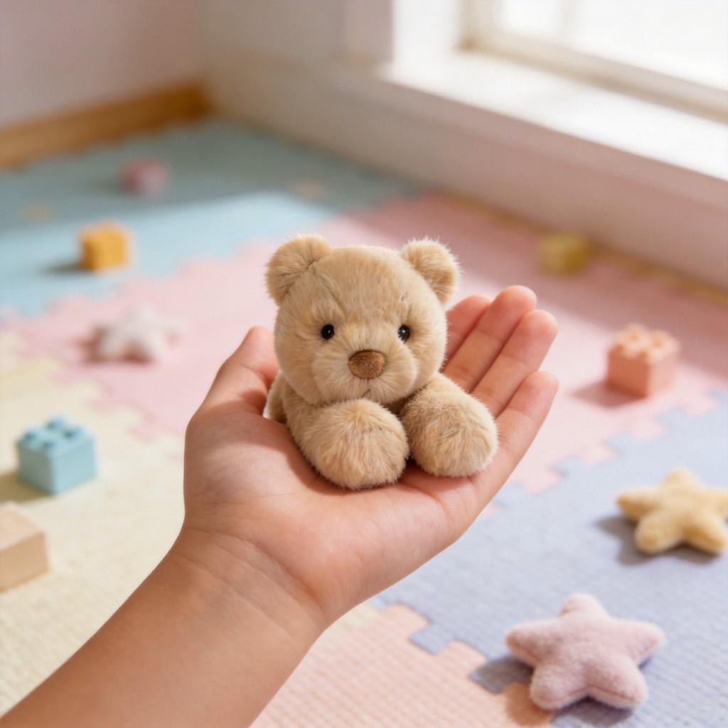 Mini Bear Plush Toy With Fiber Cotton Filling For Kid Gift And Holiday Decor