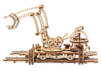UGears Drewniany Manipulator Szynowy Seria Miasto Mechaniczne Model Mechaniczny Kolekcjonerski