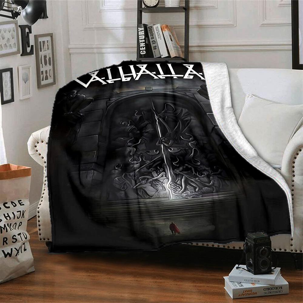1pc Valhalla Throw Blanket Soft Flannel, Cozy All Season Polyester Perfect for Home, Office