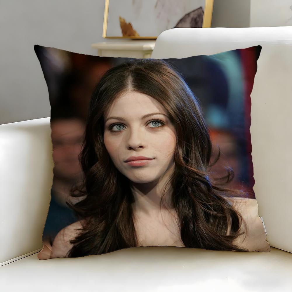 

popular actress Michelle Trachtenberg Cushion Cover Soft & Easy-Wash Pillow Case – Versatile for Couch, Bed, Travel and Office 50cmx50cm