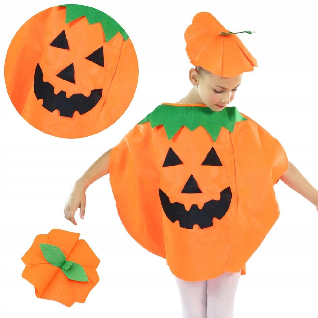 Halloween costume, pumpkin, orange, children', size , set