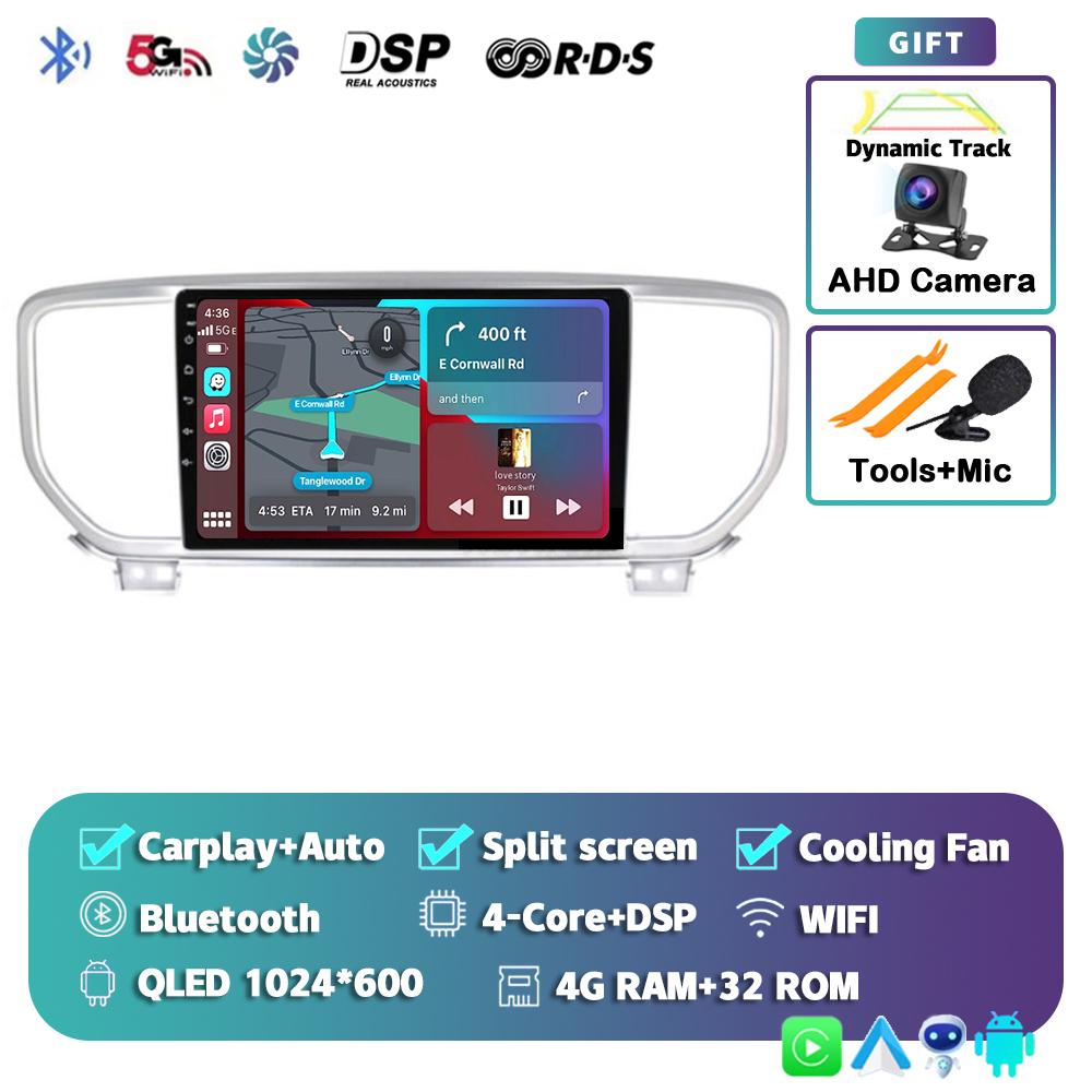Android 14 Carplay Auto Car Radio For Kia Sportage 4 QL 2018 2019-2022 Multimedia Video Player Navigation GPS 2din DVD 4G Stereo