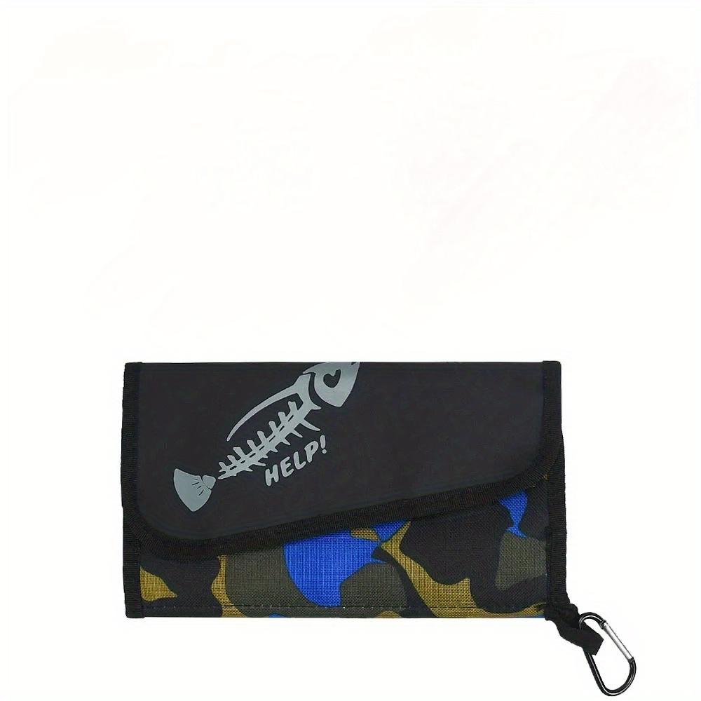 1PC Lure PVC Waterproof Fishing Bait Storage Bag with Handle, Lure Sorting Bag, Fishing Accessory Organizer Bag, Divider-style Waterproof Storage Bag