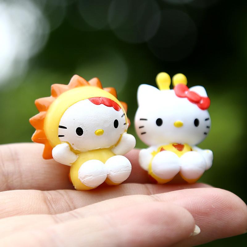 10pcs Creative Animal Design Hello Kitty Pen Cap Set For Desk Decor And Gift