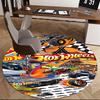 Monster Truck Theme Chair Mat Round Carpet - Gaming Decor, Office Rug, Bedroom, Living Room, Home Decoration