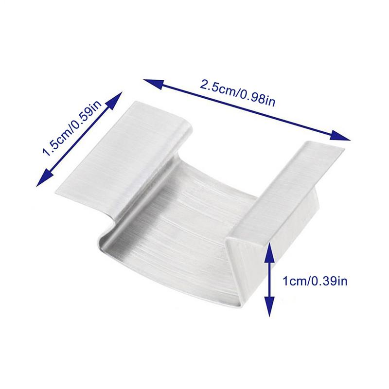 50Pcs Stainless Steel Greenhouse Glass Clips G-Shaped Spring Repair Tool Fixing Garden Accessories for Window Panels & Web Sheet