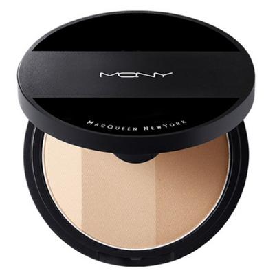 McQueen New York Fake Up 3 Color Shading 9g, Beige Brown, 1 Pc.