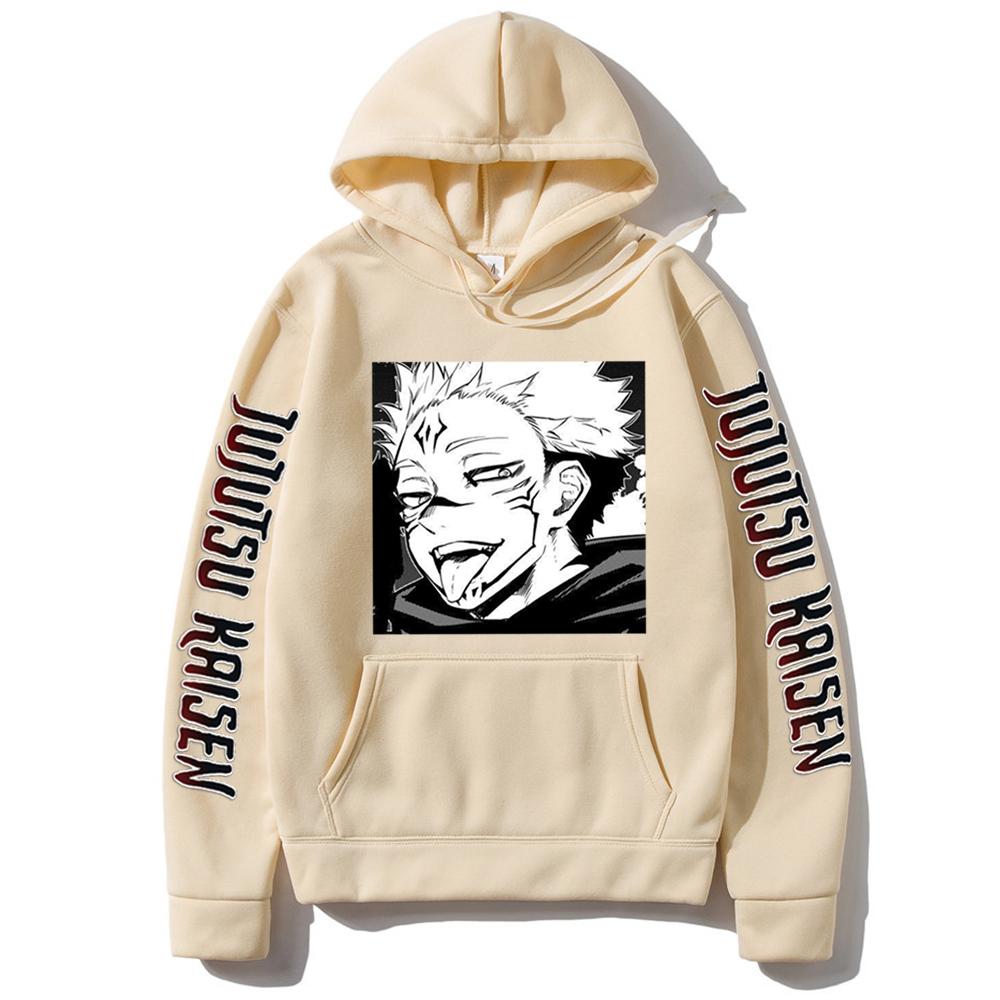 Jujutsu Kaisen Gojo Satoru Yuji Itadori Graphic Hoodies Oversized Hooded Sweatshirt Long Sleeves Hoodie Men Women Clothes